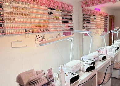 Anne Lima Nails & Beauty in Dublin 2 offers a chic manicure space with vibrant polish displays.
