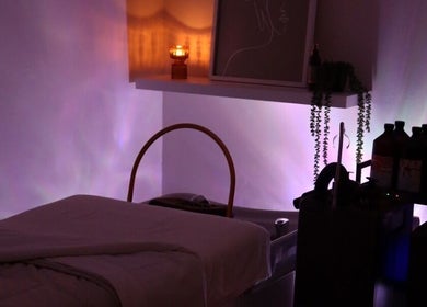 Tranquil spa room at The Head Spa Perth with a cozy massage bed, South Perth, Western Australia, AU.