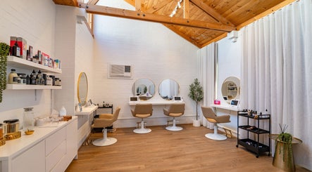 Modern styling stations at The Head Spa Perth, South Perth, Western Australia, AU with elegant decor.