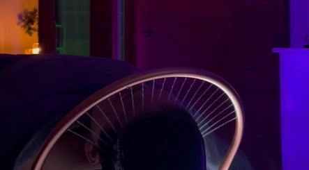 Relaxing ambiance at The Head Spa Perth, South Perth, Western Australia, AU with warm lighting and spa chair.