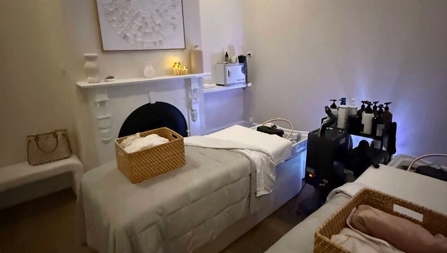 Relaxing massage room at The Head Spa Perth in South Perth, Western Australia, AU. Cozy ambience with soothing decor.
