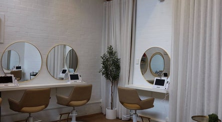 Chic styling area with mirrors at The Head Spa Perth, South Perth, Western Australia, AU.