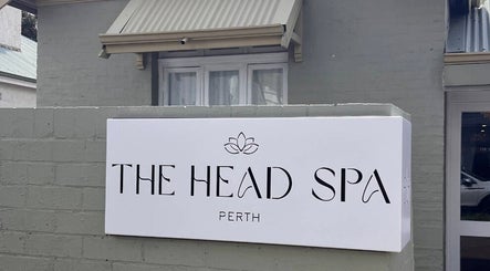 The Head Spa Perth entrance sign at South Perth, Western Australia, AU.