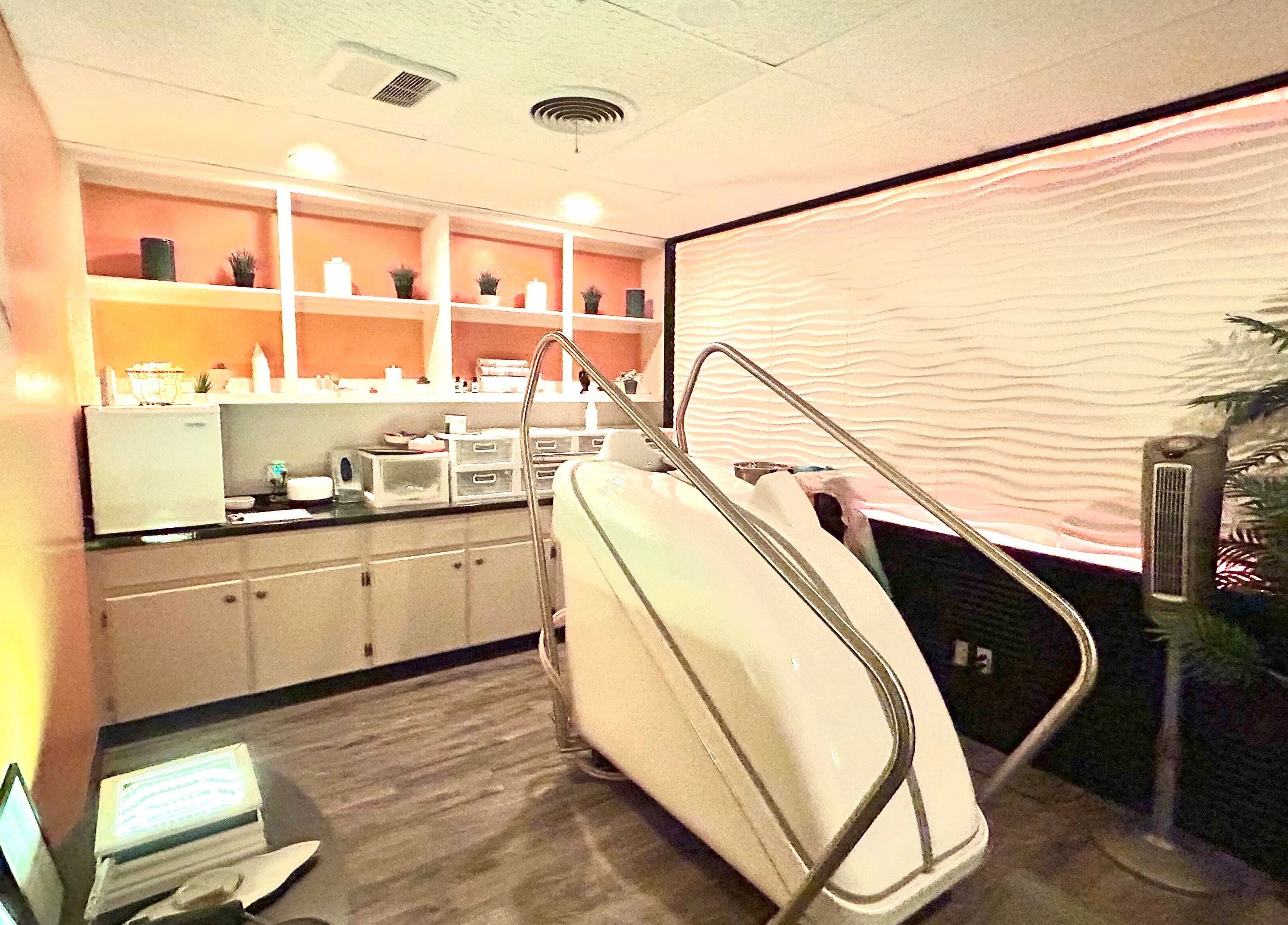Relaxing wellness pod at Revive Integrative Wellness | Abilene, Texas, US offering serene treatments.