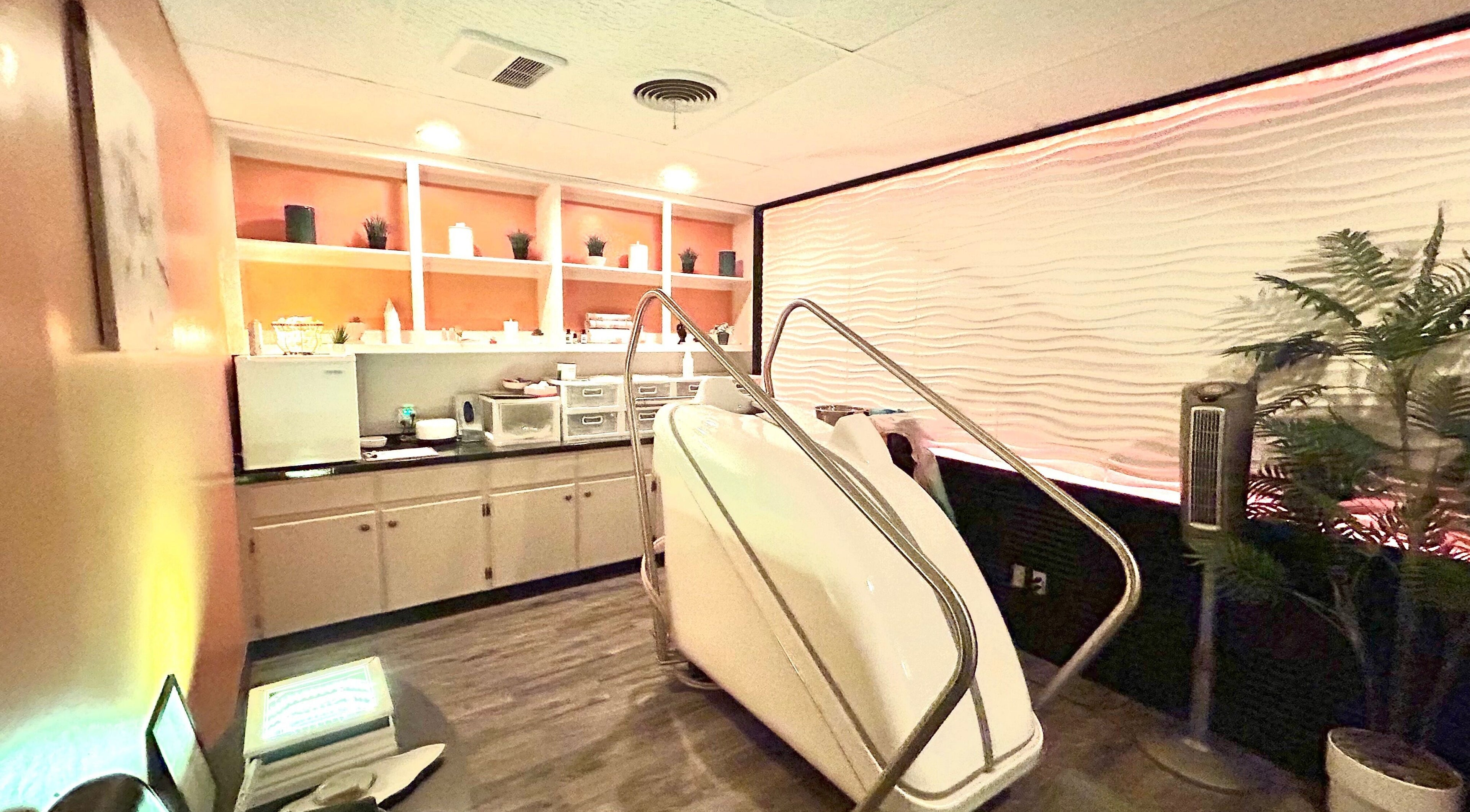 Relaxing wellness pod at Revive Integrative Wellness | Abilene, Texas, US offering serene treatments.