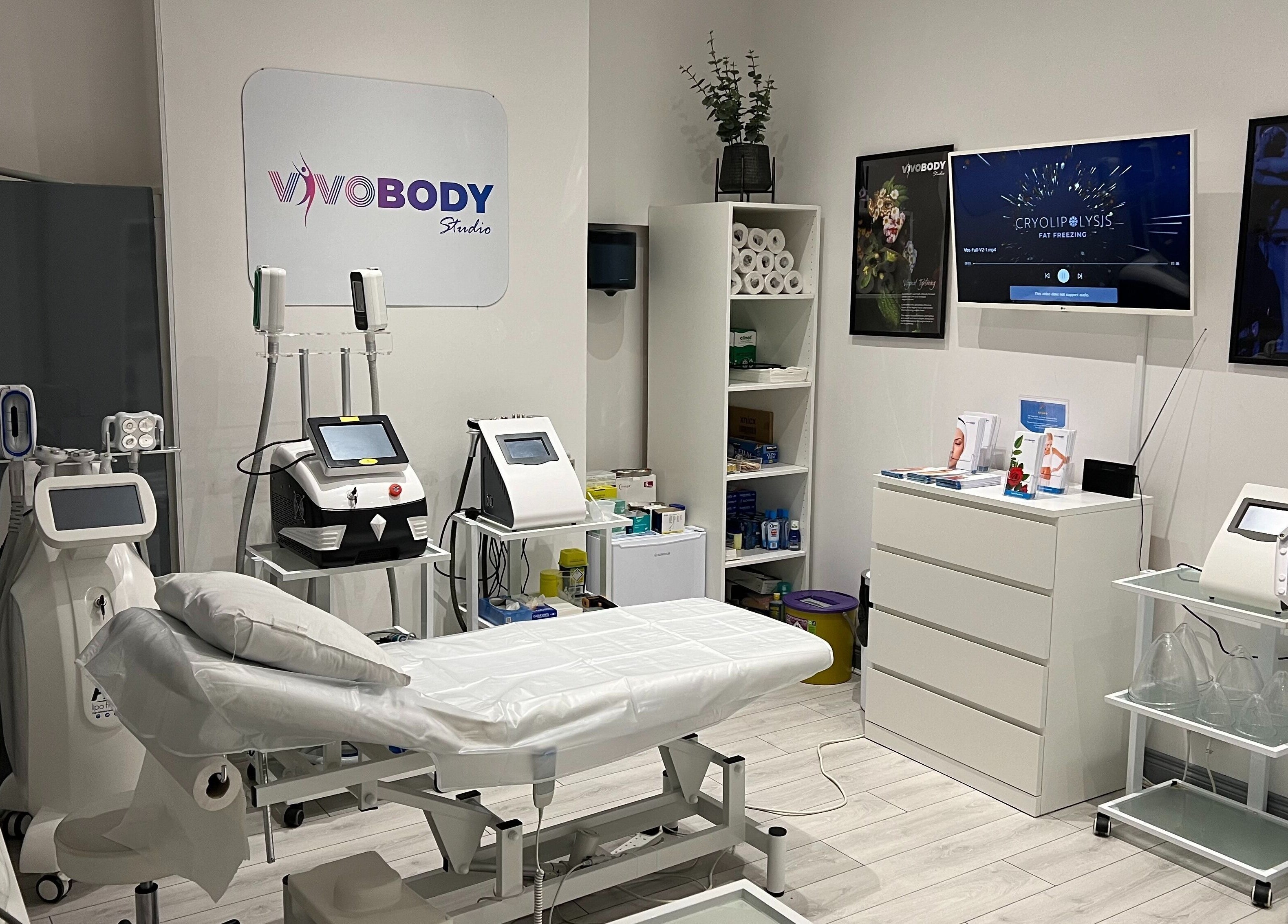 Advanced treatment room at Vivo Body Studio Belfast, Belfast, Northern Ireland, GB, featuring modern equipment.
