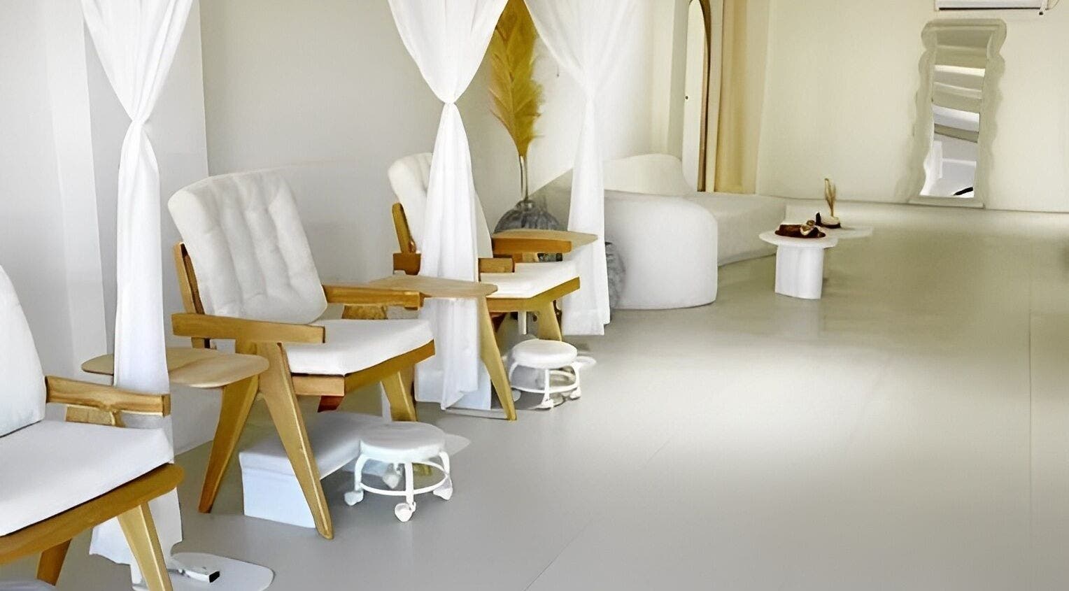 Relax in serene beauty chairs at Aether Beauty, Bali, Bali, ID. Experience ultimate wellness.