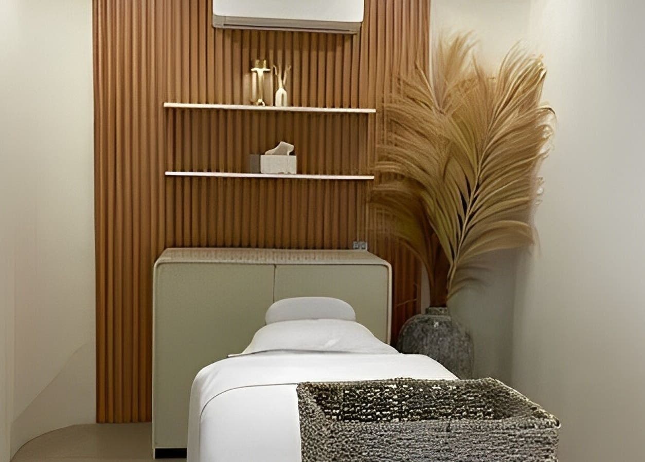 Relaxing massage room at Aether Beauty, Bali, Bali, ID with elegant decor and a soothing atmosphere.
