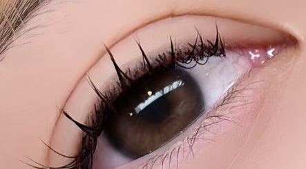 Close-up of lush eyelashes from Glamourlash.Studio in Petersham, New South Wales, AU.