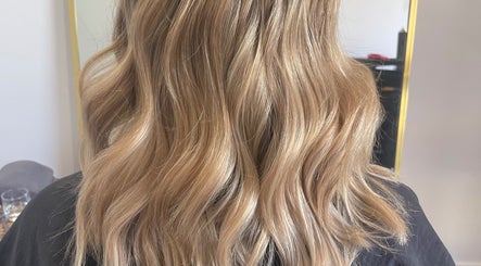 Golden wavy hairstyle at Love Her Hair - by Clare Louise, Padbury, Western Australia, AU.