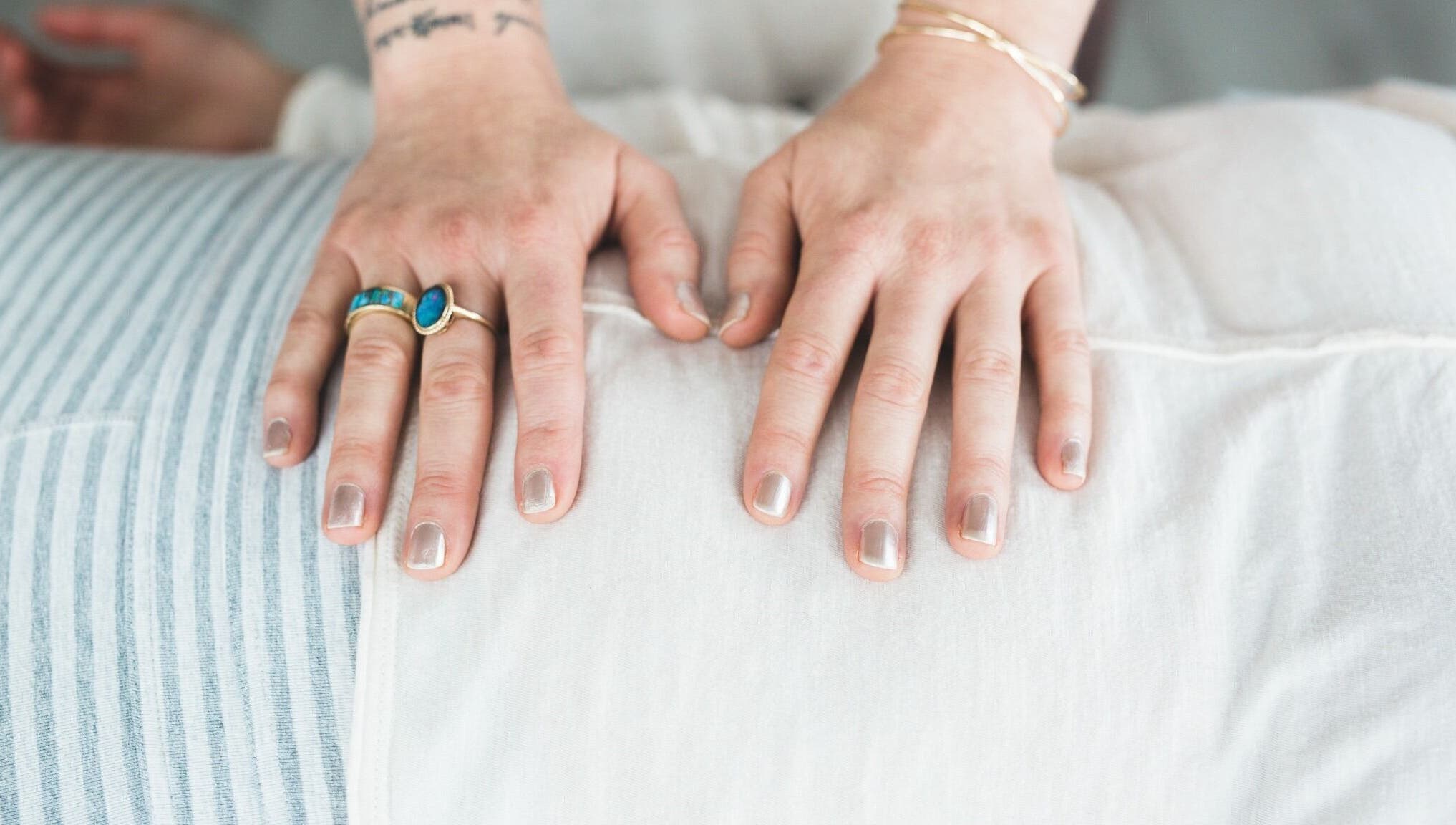 Reiki session at Sage Therapeutic Soul Spa in Tahoe City, California, US.