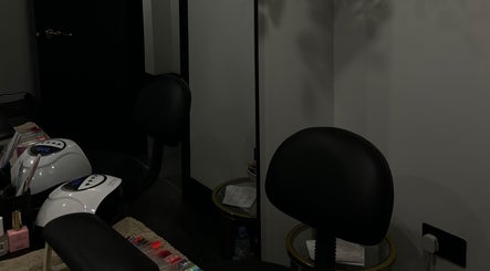 Professional nail station at Nails By Georgie at Sacred Empire, Royal Tunbridge Wells, England, GB.