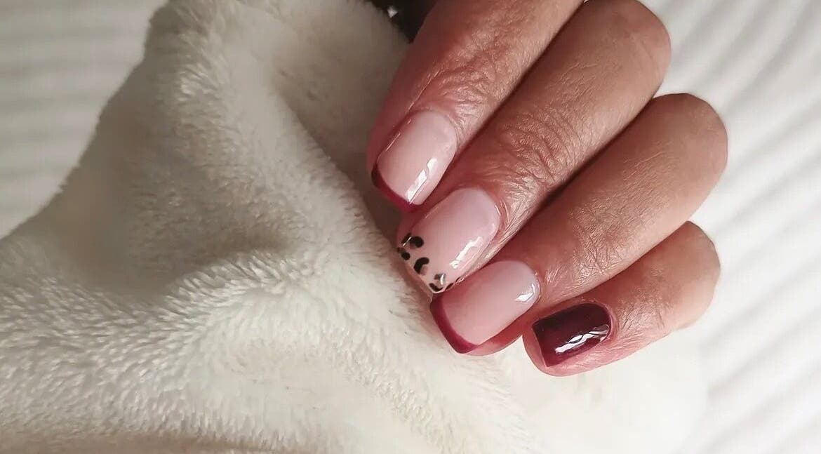 Stylish nail art at Nails By Georgie at Blow Garden, West Malling, England, GB showcasing elegant design.
