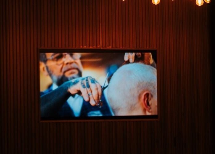 A stylish barber shop at Antonio's Signature Mriehel in Birkirkara, MT with a skillful haircut display.