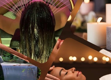 Relax in luxury at Sheffield Trichology Clinic and Head Spa, Sheffield, England with soothing candles and massages.