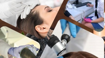 Collage showcasing treatments at Sheffield Trichology Clinic and Head Spa in Sheffield, England, GB.