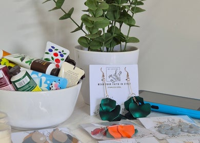 Handmade earrings and beauty products at Radiant Blossom - Pretoria North, Pretoria, Gauteng, ZA.
