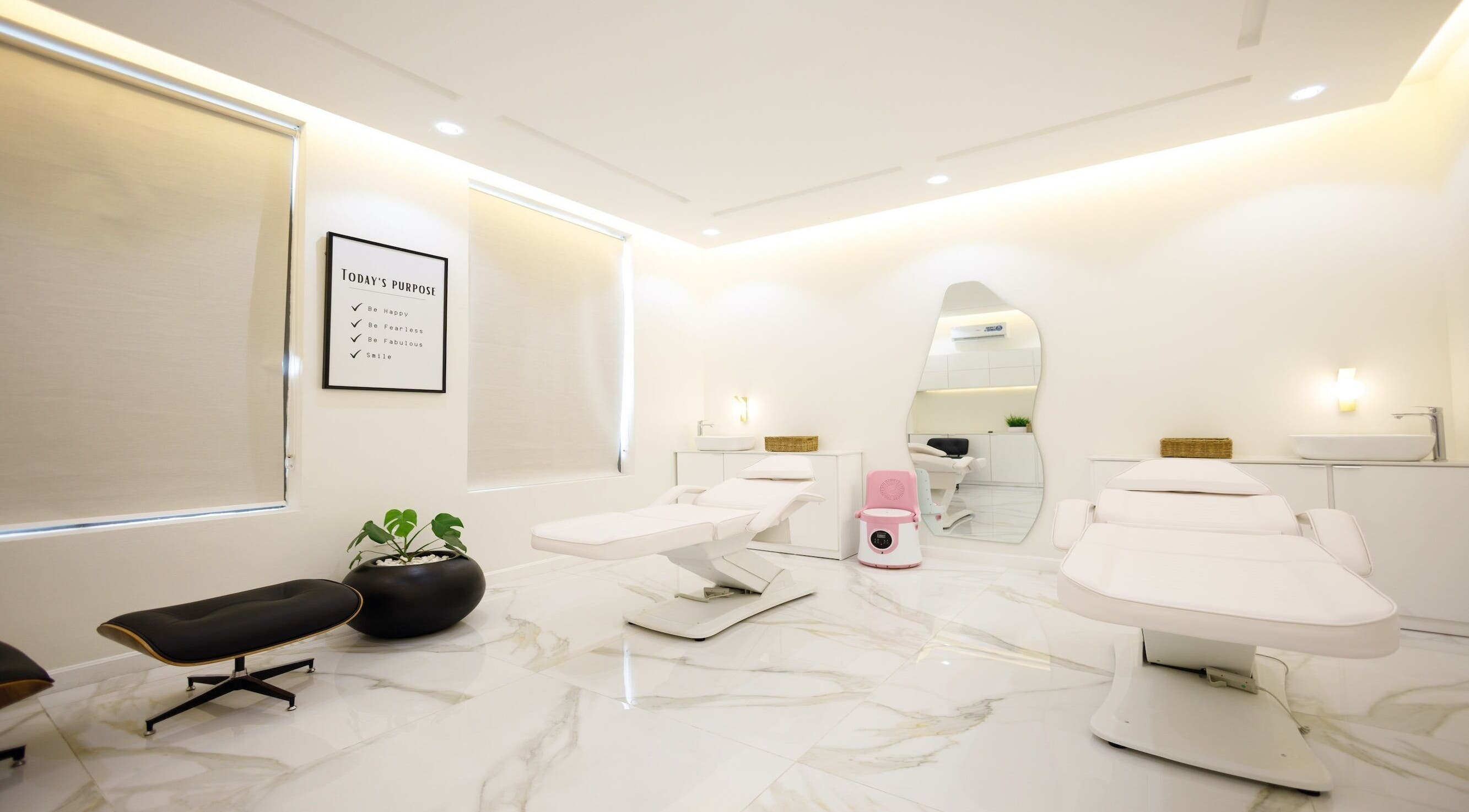Bright, modern treatment room at Susan Chanel Beauty Skinline - Lekki, Lekki, Lagos, NG with luxurious amenities.