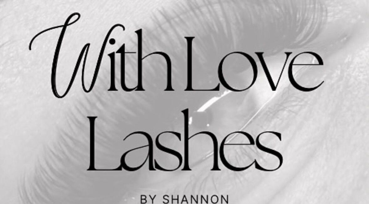 Logo of With Love Lashes, Easington Colliery, England, GB, showcasing elegant brand design.