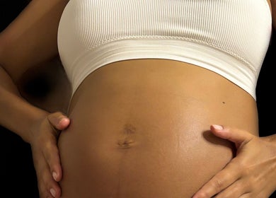 Pregnant belly massage at JOHANA CORBALAN ESTETIC, Buenos Aires, Ciudad Autónoma De Buenos Aires, AR.