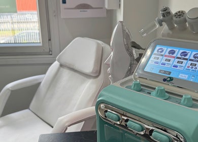 Advanced HydraFacial machine in The Aesthetics Room, Linwood, Scotland, GB, promising rejuvenating skincare.