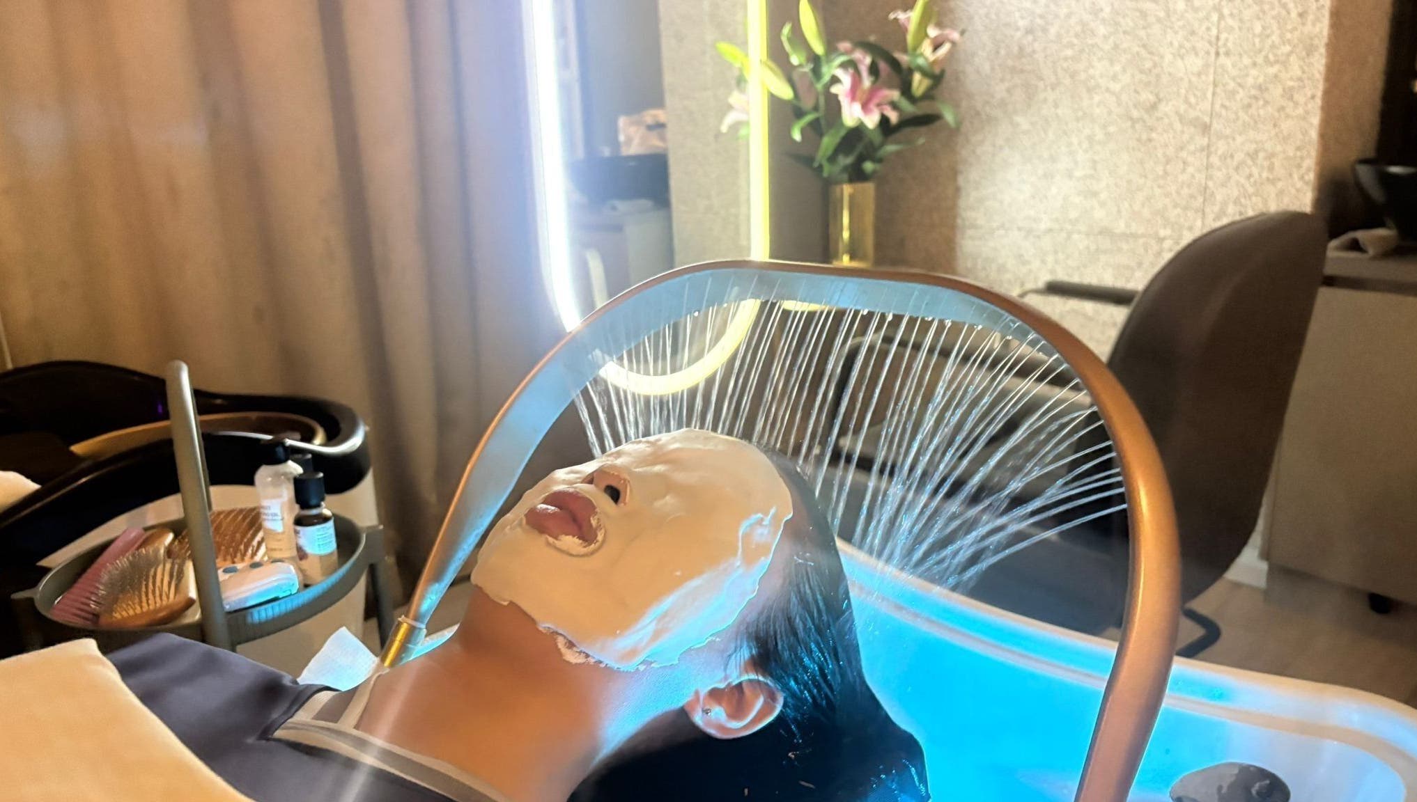 Luxurious facial treatment at Emmebi Italia Head Spa Malaysia - KL, Kuala Lumpur, MY. Rejuvenate in elegance.