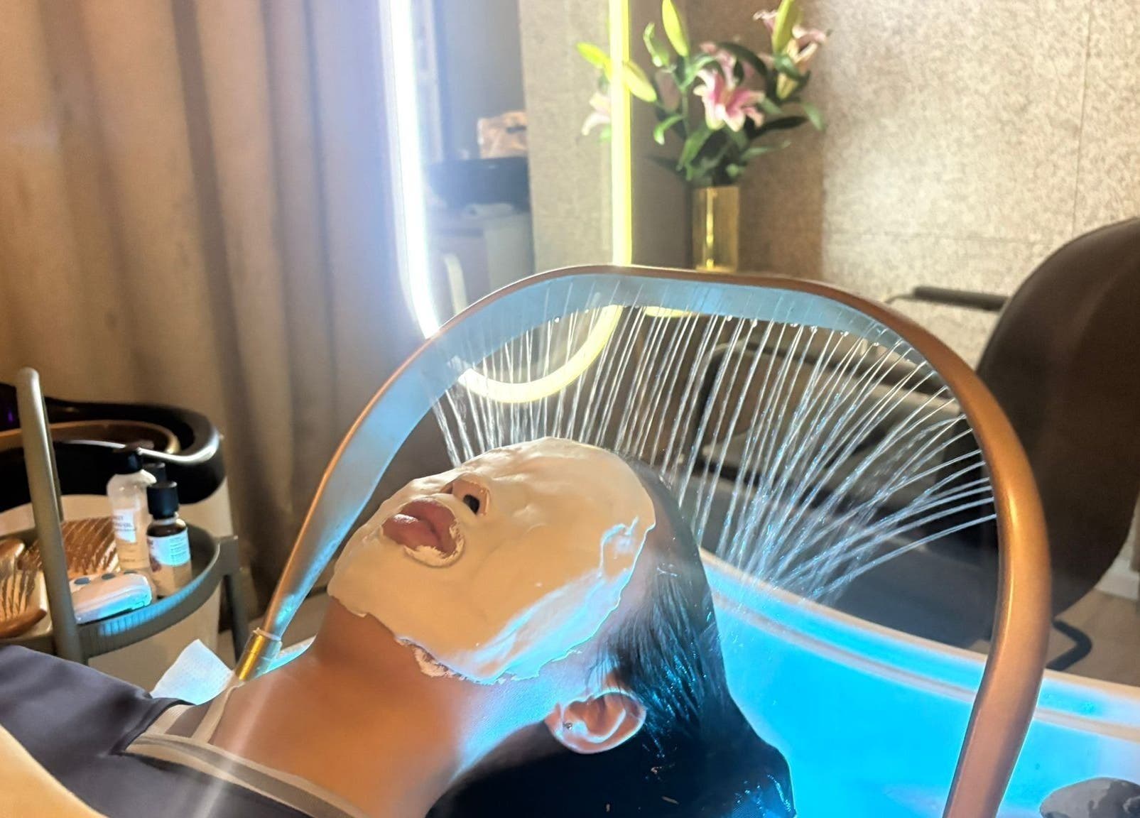 Luxurious facial treatment at Emmebi Italia Head Spa Malaysia - KL, Kuala Lumpur, MY. Rejuvenate in elegance.