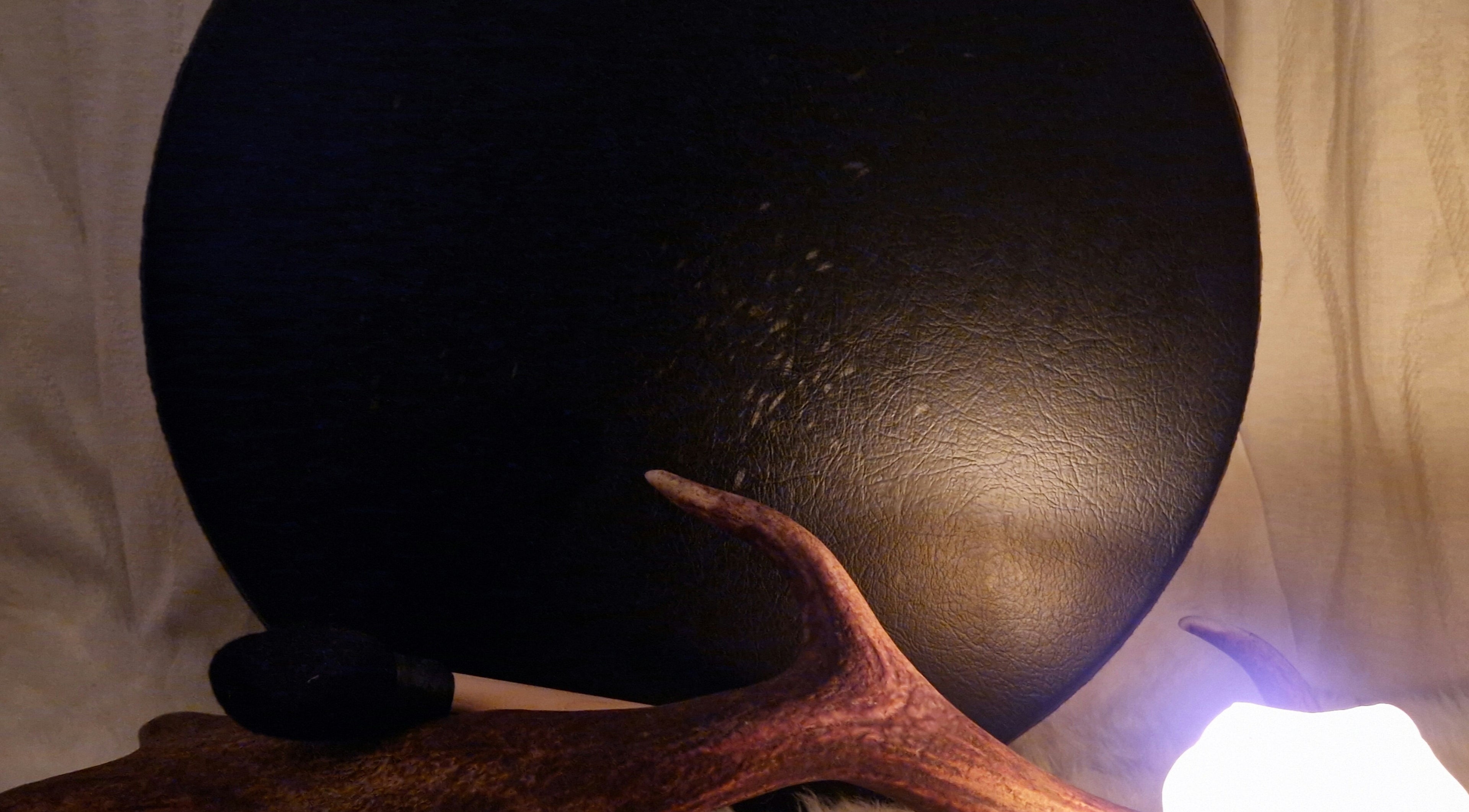 Ambient decor at Spirit, Body and Mind with Lisa - Corby, England, GB. Soft lighting and antler accent.