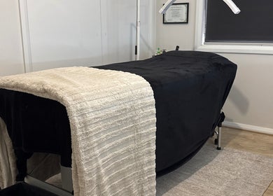 Relaxing treatment bed at Victoria Makeup Artistry, Mickleham, Victoria, AU, perfect for beauty services.