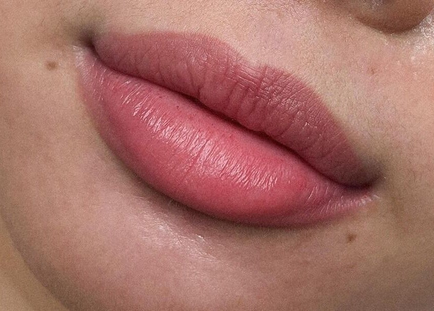 Close-up of beautifully styled lips at Alison Siaotong Studio, Edmonton, Alberta, CA showcasing expert beauty care.