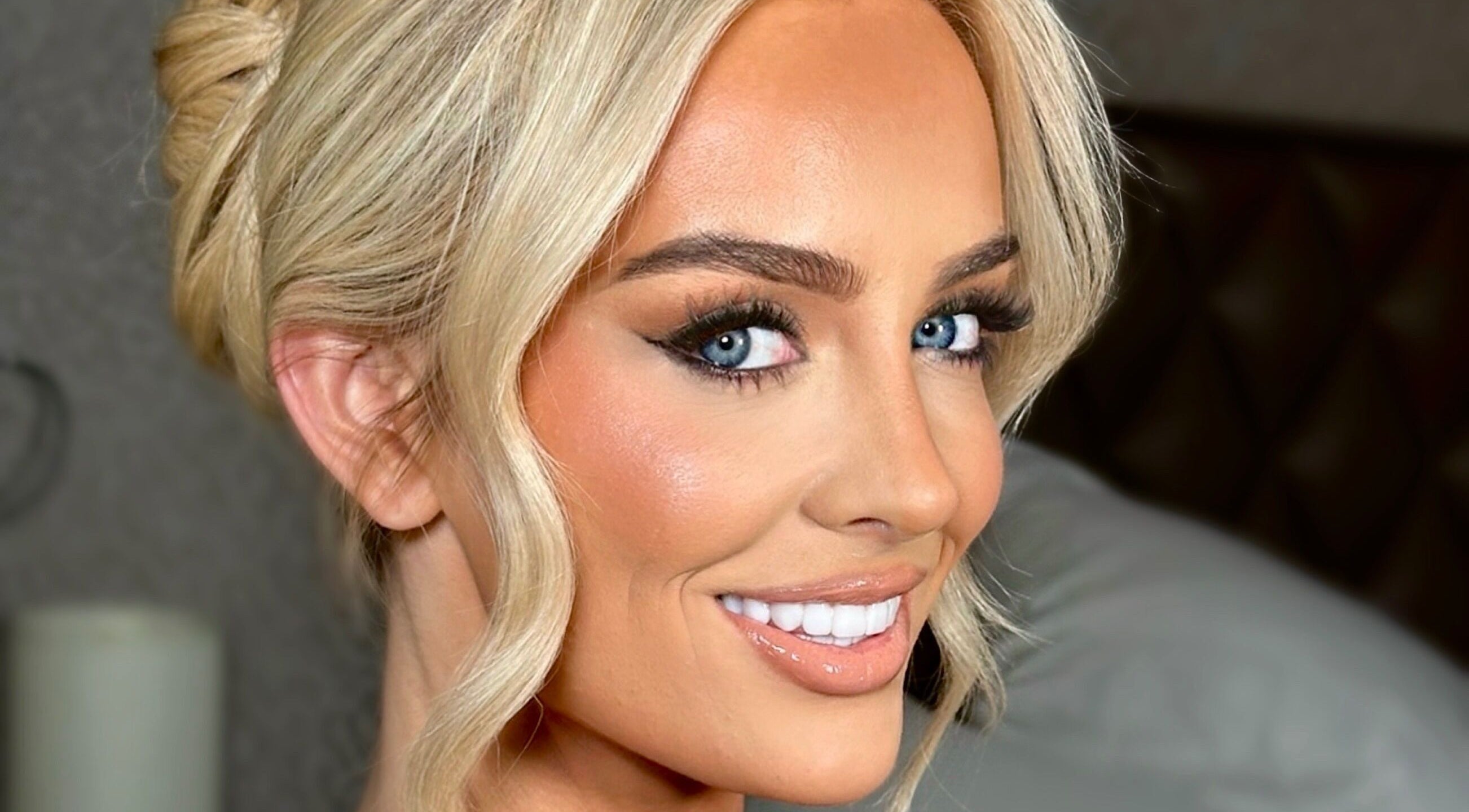 Radiant makeup look by Makeup by Meg Stoke in Stoke-on-Trent, England, GB showcasing flawless finish.