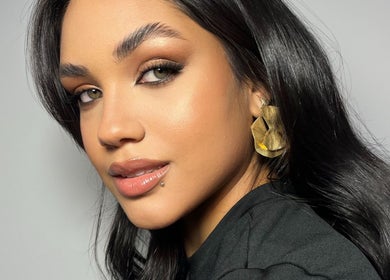 Elegant woman with radiant makeup at Rafa Beauty, Dublin, County Dublin, IE.