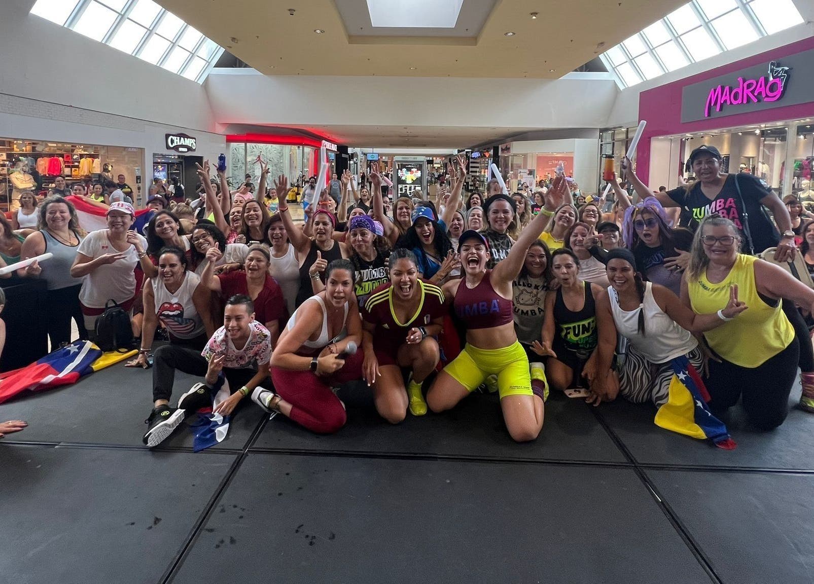 Group workout at Grey’s Total Training, Miami, Florida, US, showcasing a vibrant community energy.