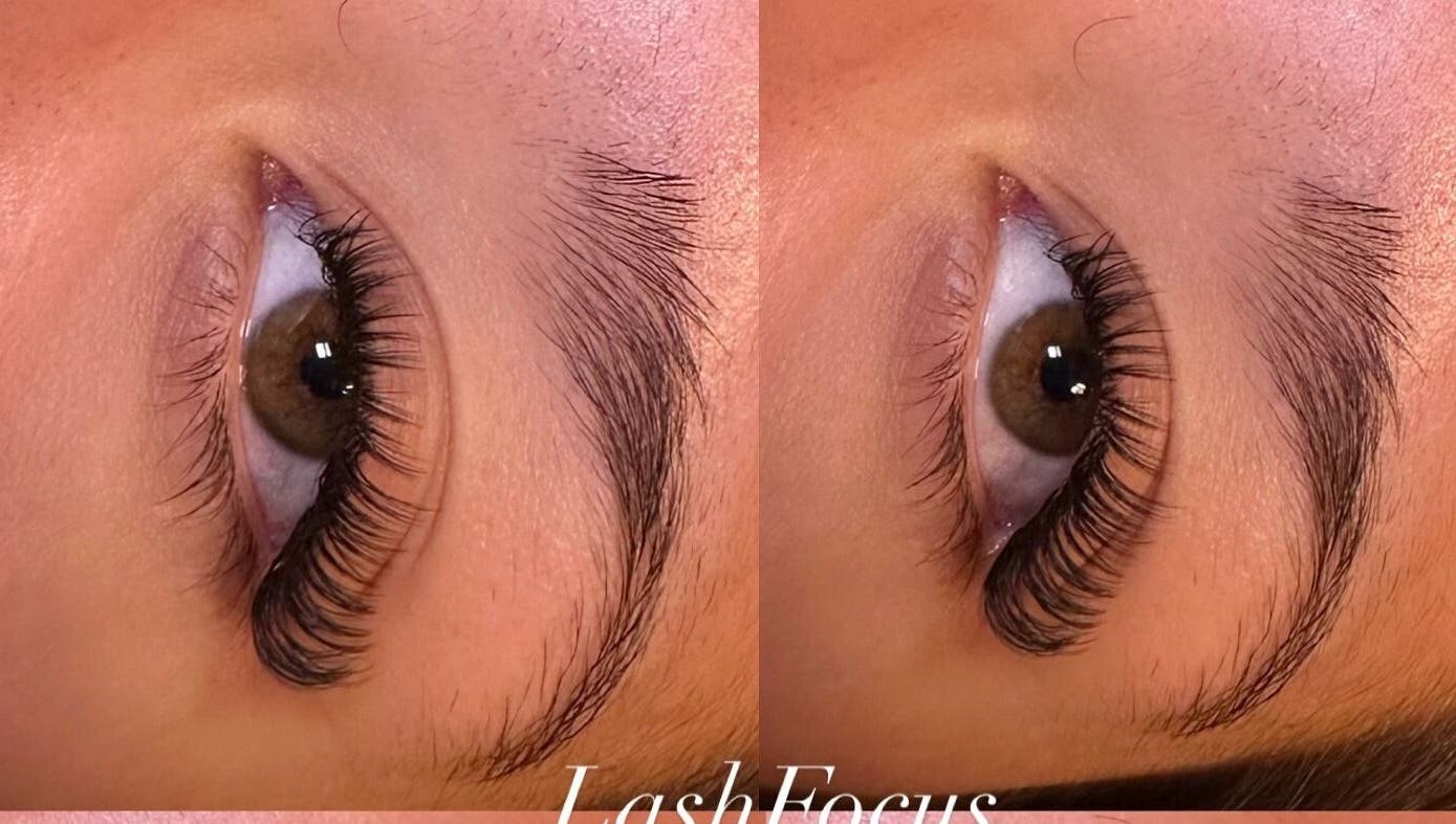 Vakre øyevipper etter behandling hos LashFocus, Kristiansand, Agder, NO.