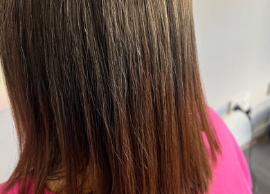 Smooth, straightened hair at Malimou, Endeavour Hills, Victoria, AU salon.
