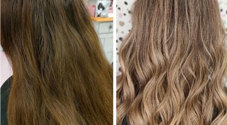 Before and after hair transformation at Locks by Laura - Salon Studios and Co., Washington, England, GB.