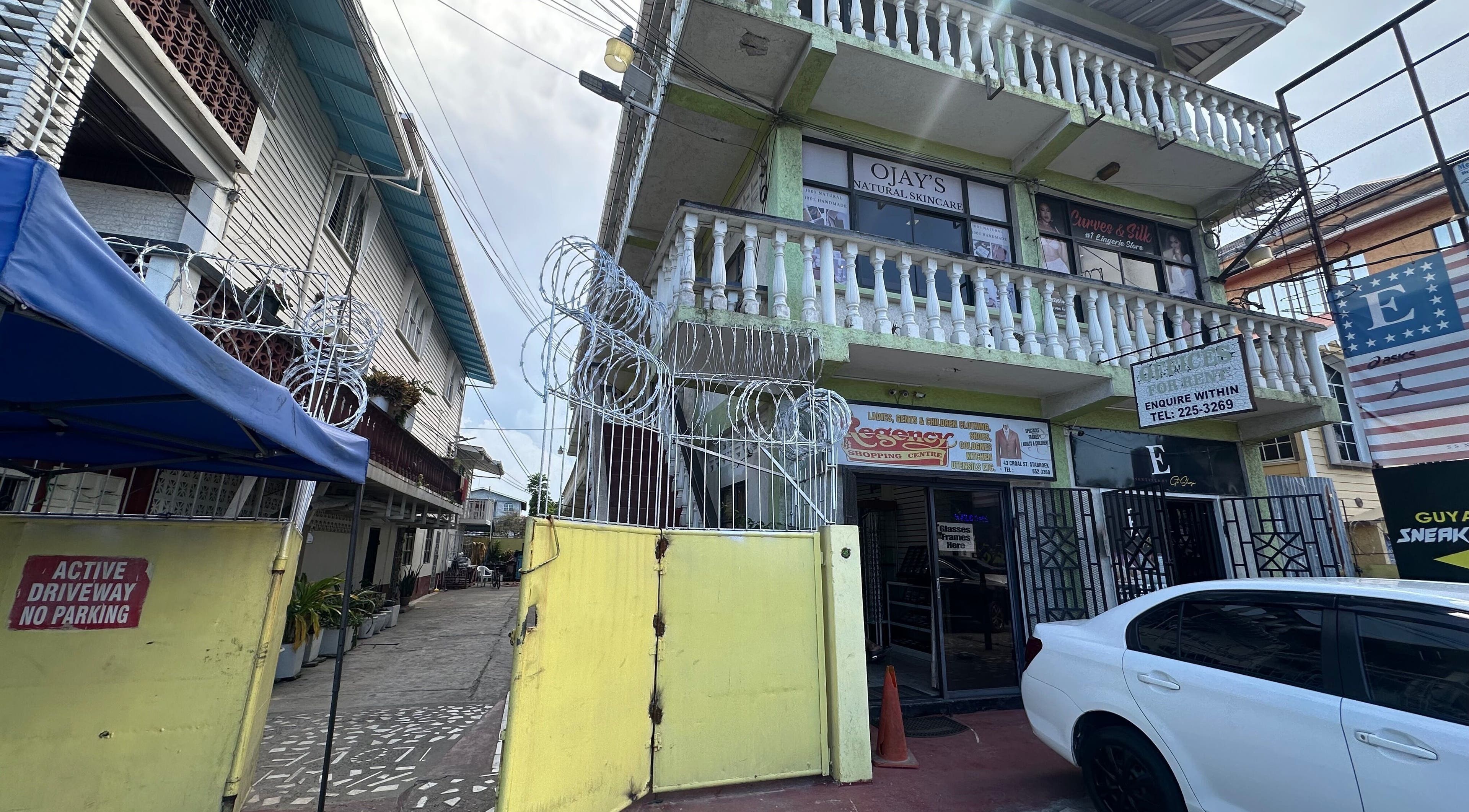 Facade of Beauty Canvas Studio in Georgetown, Demerara-mahaica, GY with rustic architecture and vibrant signage.