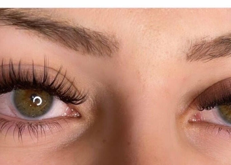 Closeup of expertly done eyelash extensions at Beauty By Kristina Fa, Yagoona, New South Wales, AU.