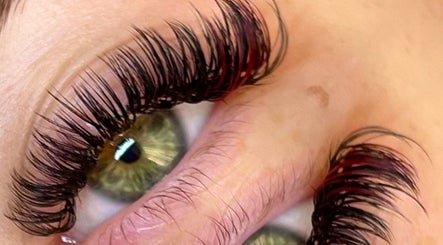 Close-up of eyelash extensions at By Liv, Doncaster, England, GB highlighting detailed craftsmanship.