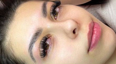 Close-up of expertly applied eyelash extensions at By Liv in Doncaster, England, GB.