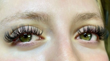 Enhanced eyelashes from By Liv, Doncaster, England, GB, showcasing expert beauty treatment.