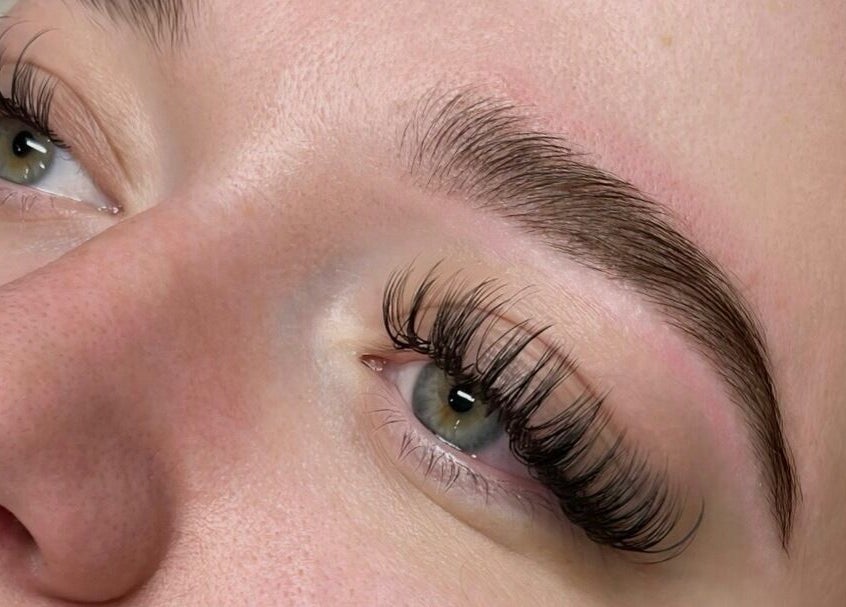 Close-up of elegant lashes by By Liv, located in Doncaster, England, GB. Perfect lash styling showcased.