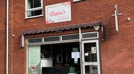 Exterior view of Rosie Seftons Hair in March, England, GB, showcasing welcoming signage.