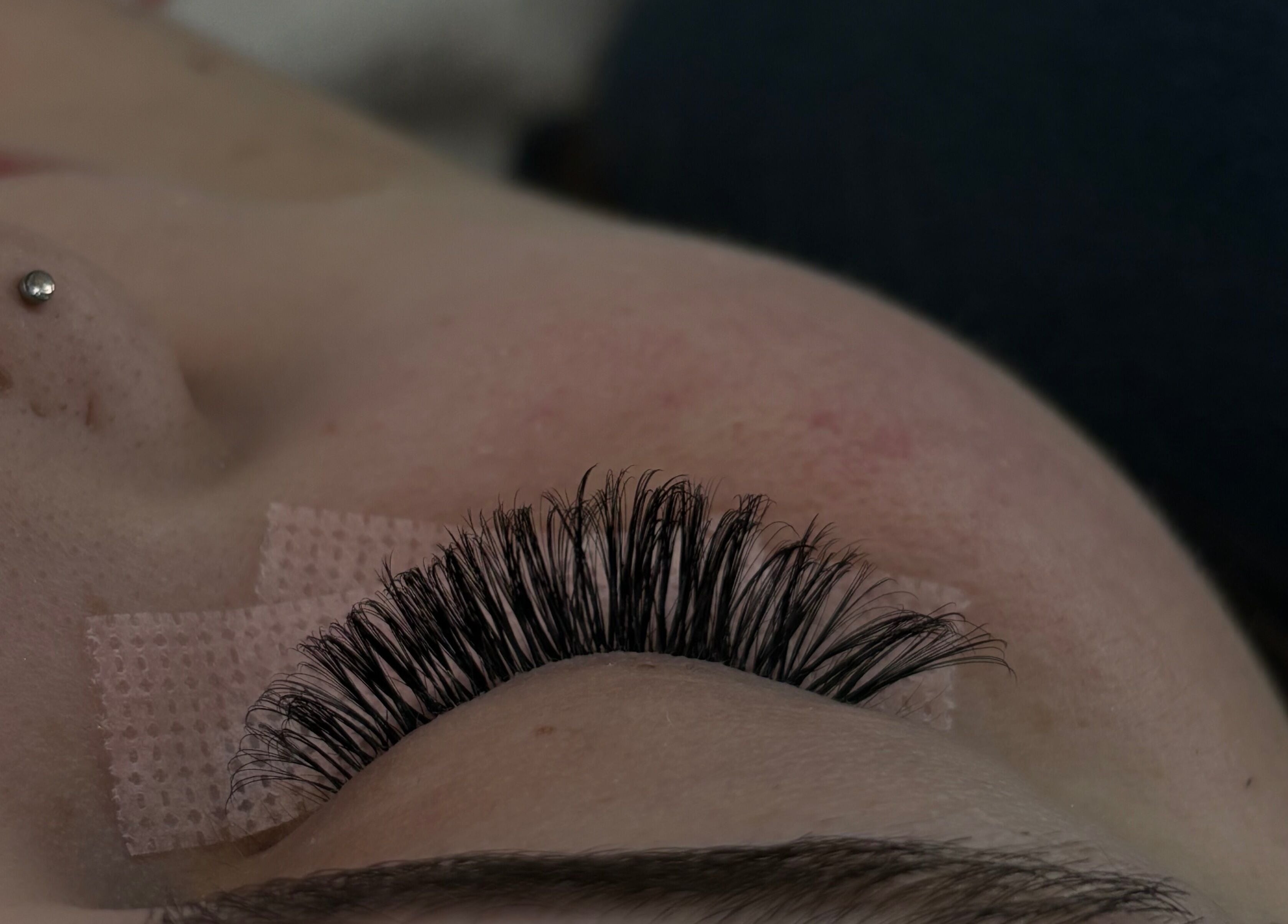 Precision eyelash extensions at Winks and Minks, Elkhart, Indiana, US enhance natural beauty.
