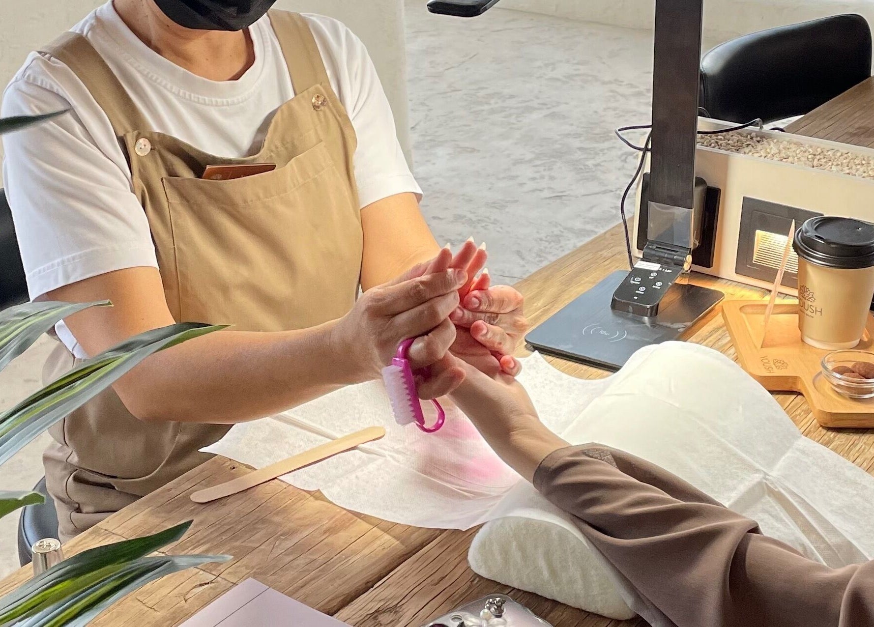 Yoush Spa in Riyadh offers a serene manicure service. Attentive care in a relaxed setting at Riyadh Province, SA.