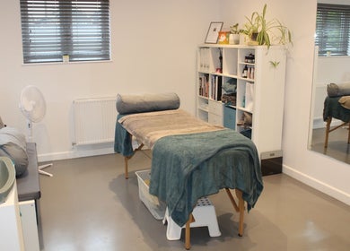 Relaxing treatment room at Valkyrie Performance and Aesthetics, Norwich, England, GB for wellness and beauty.