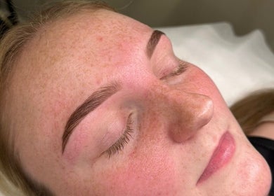 Perfectly shaped eyebrows at Arch & Aura, Greystanes, New South Wales, AU.