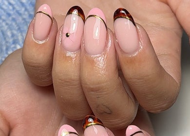 Stylish French nails design from HT Collective in Dronfield, England, GB showcasing refined elegance.