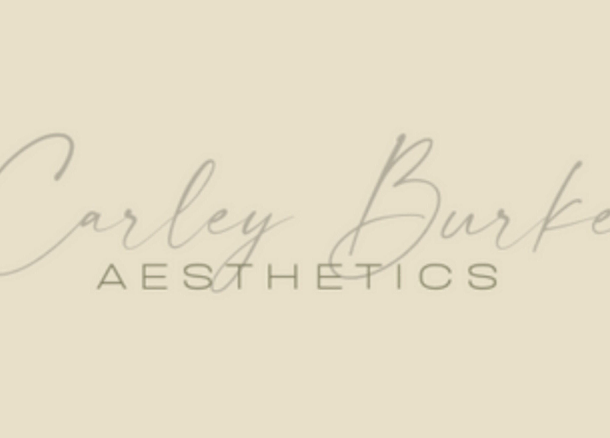 Elegant logo of Carley Burke Aesthetics, a beauty clinic in Bexley, England, GB.