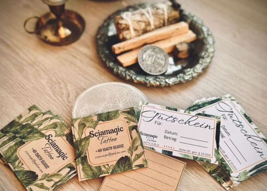 Sciamagic Tattoo - Termine Gutscheine und Visitenkarten, Neustrelitz, Mecklenburg-vorpommern, DE.